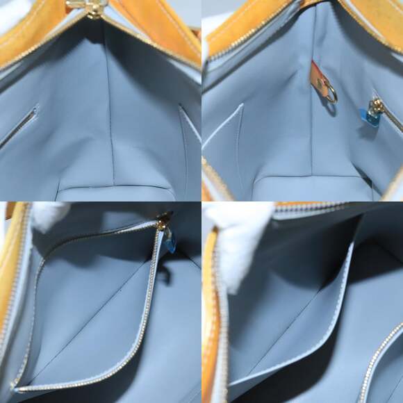 LOUIS VUITTON Monogram Vernis Houston Hand Bag Gris M91053 - Picture 12 of 13